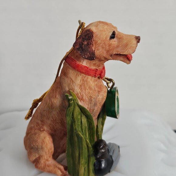 Kurt Adler, Ducks Unlimited Golden Retriever Dog Christmas Holiday Ornament - Picture 8 of 9